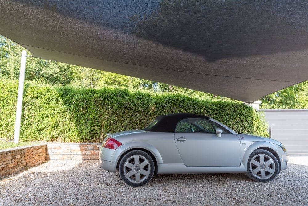 voile abri voiture