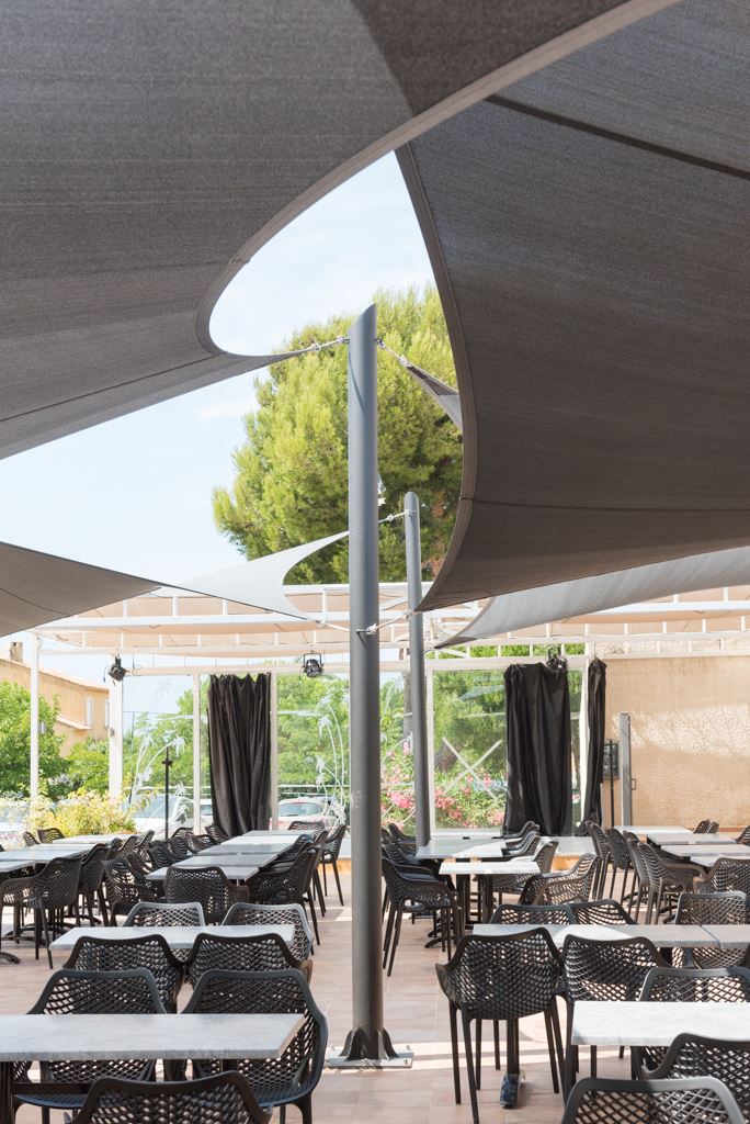 toile d'ombrage extérieur