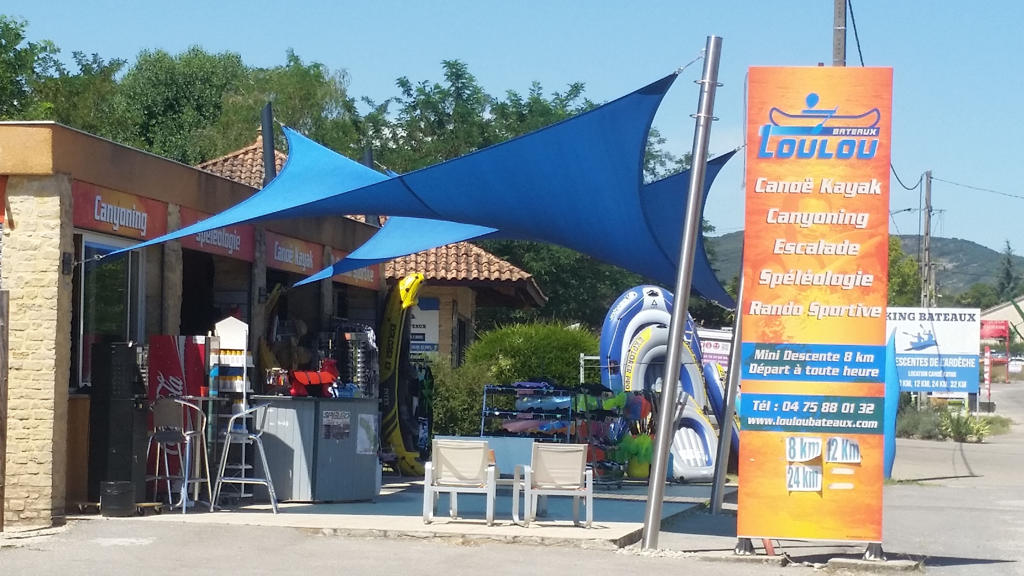 toile d'ombrage extérieur