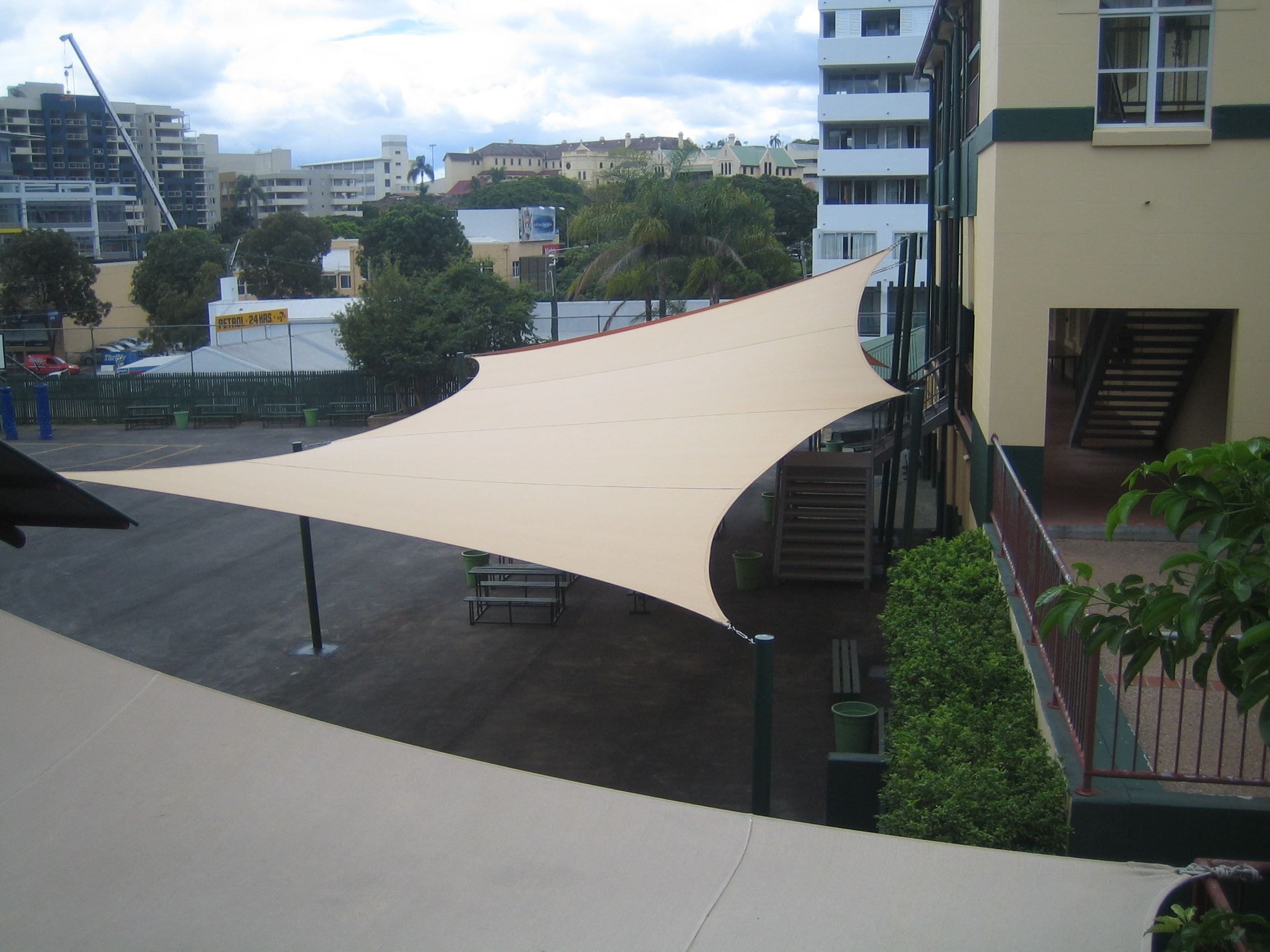 toile d'ombrage extérieur