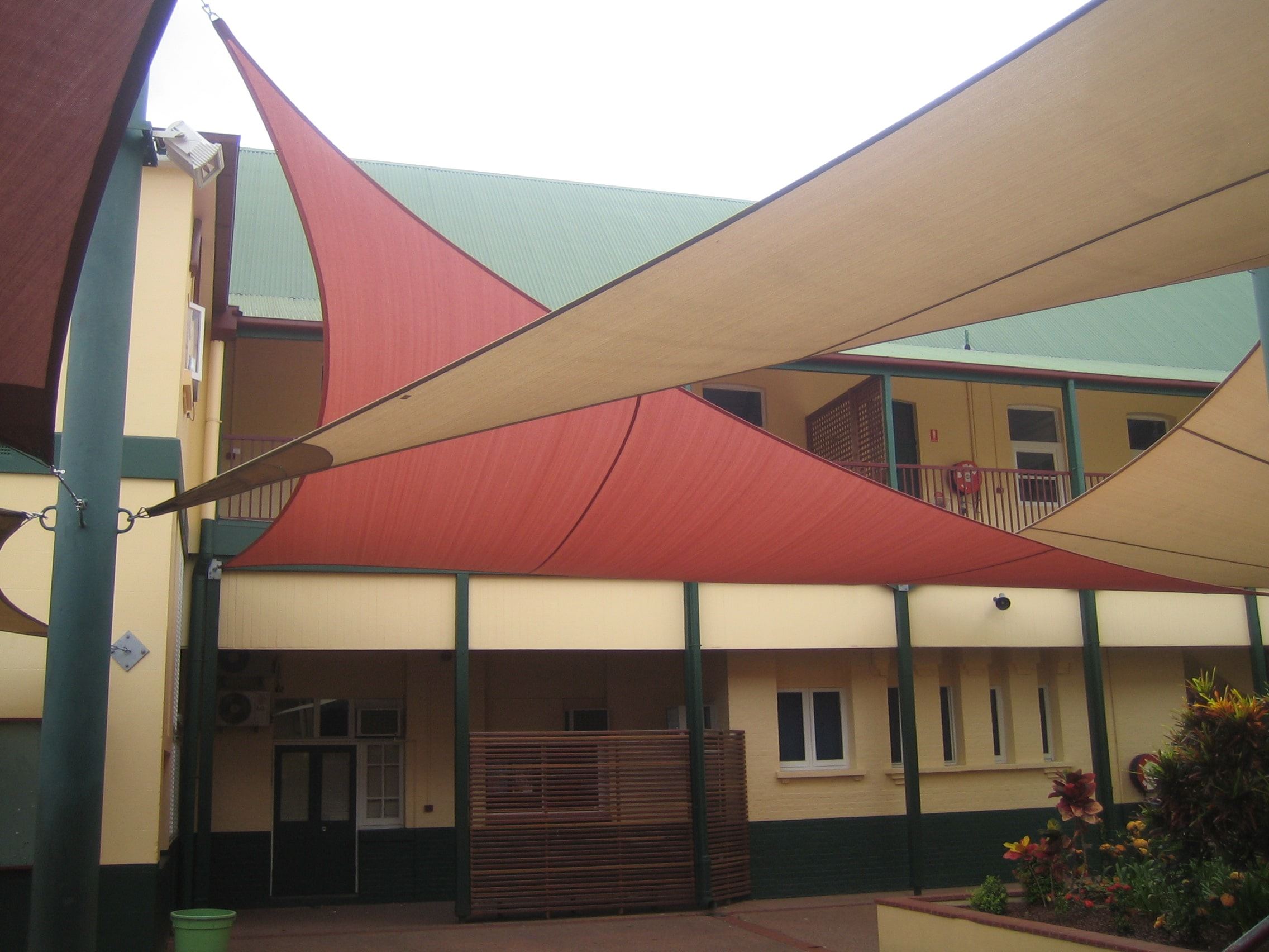 toile d'ombrage extérieur