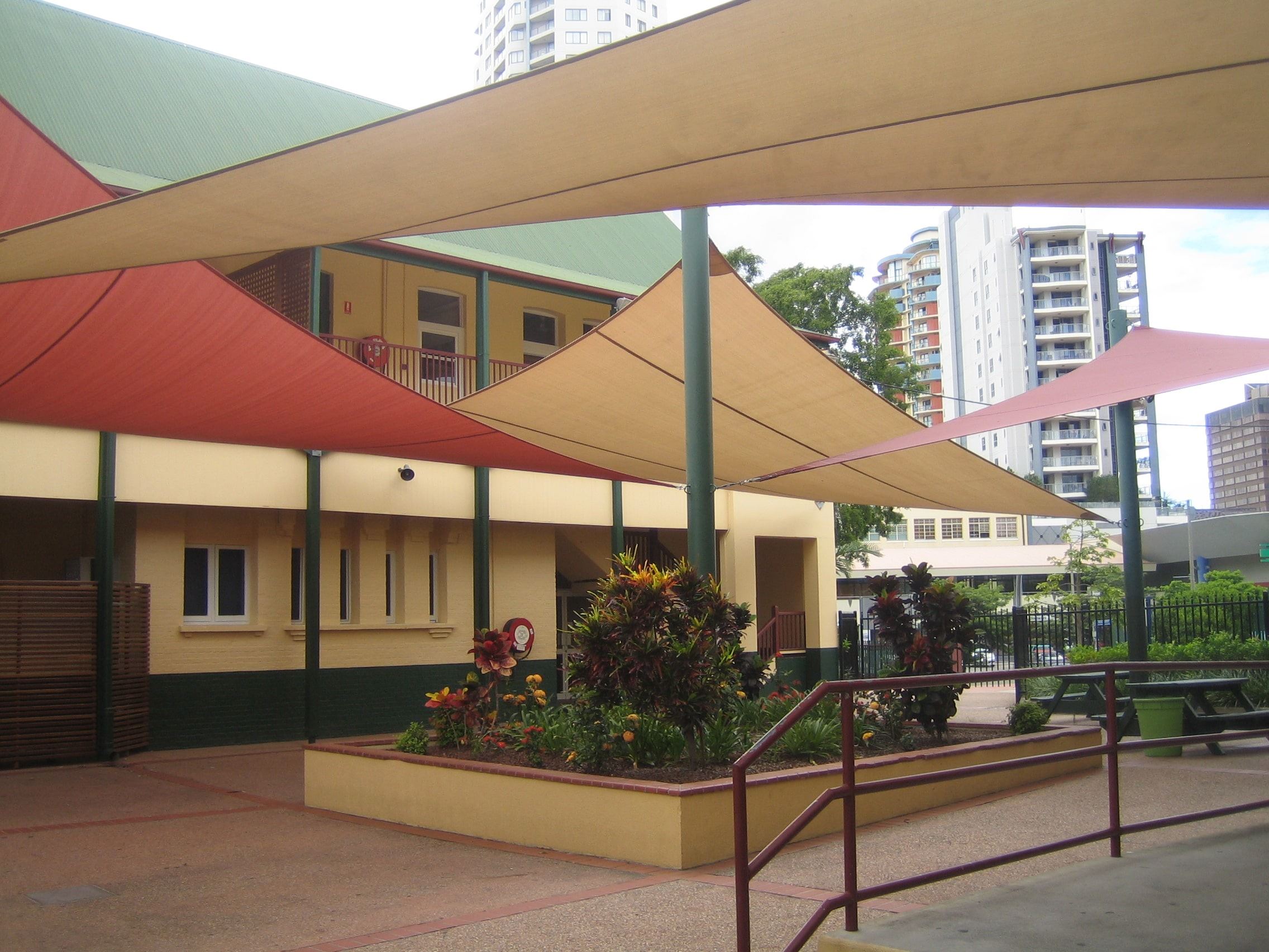 toile d'ombrage extérieur