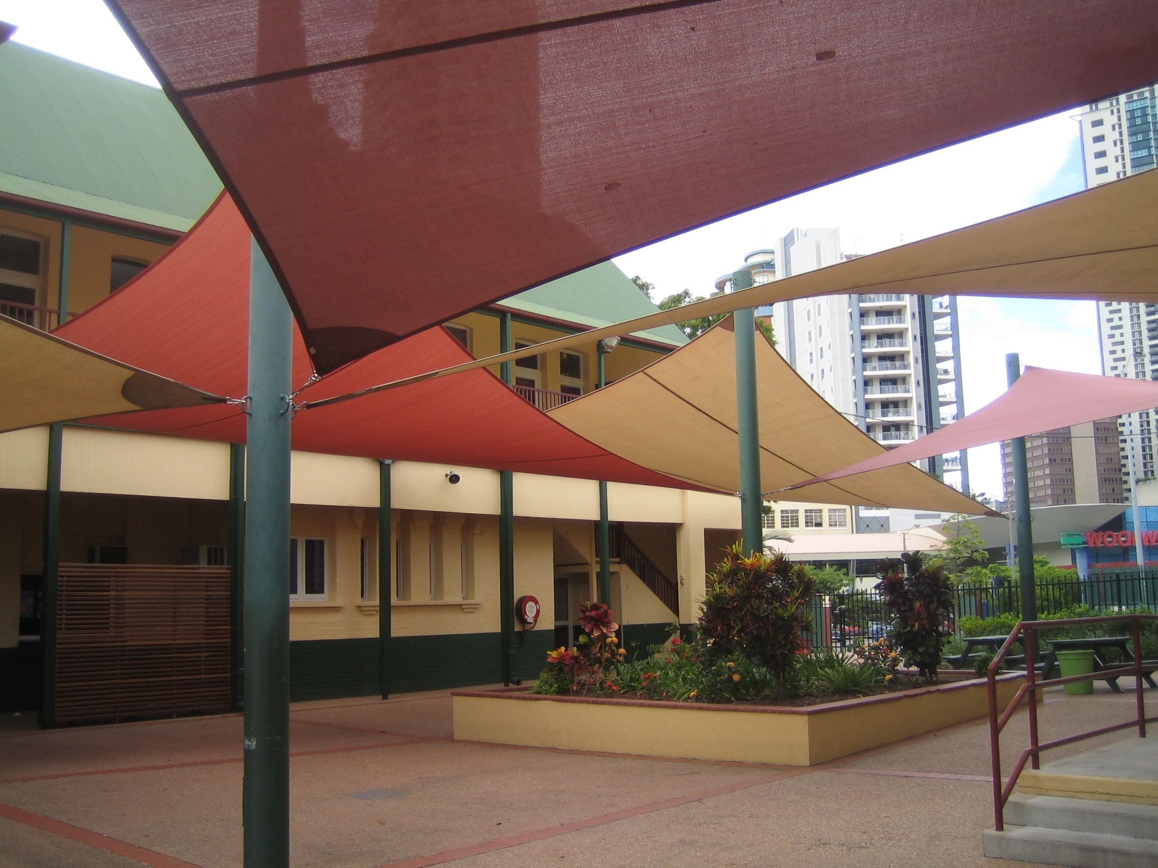 toile d'ombrage extérieur