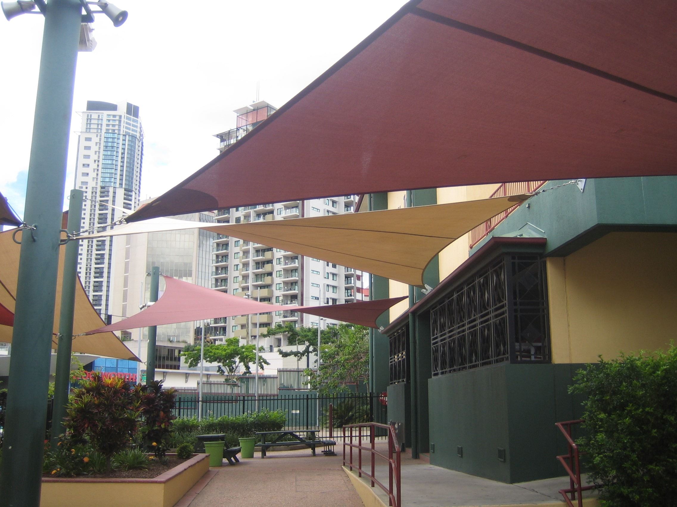 toile d'ombrage extérieur