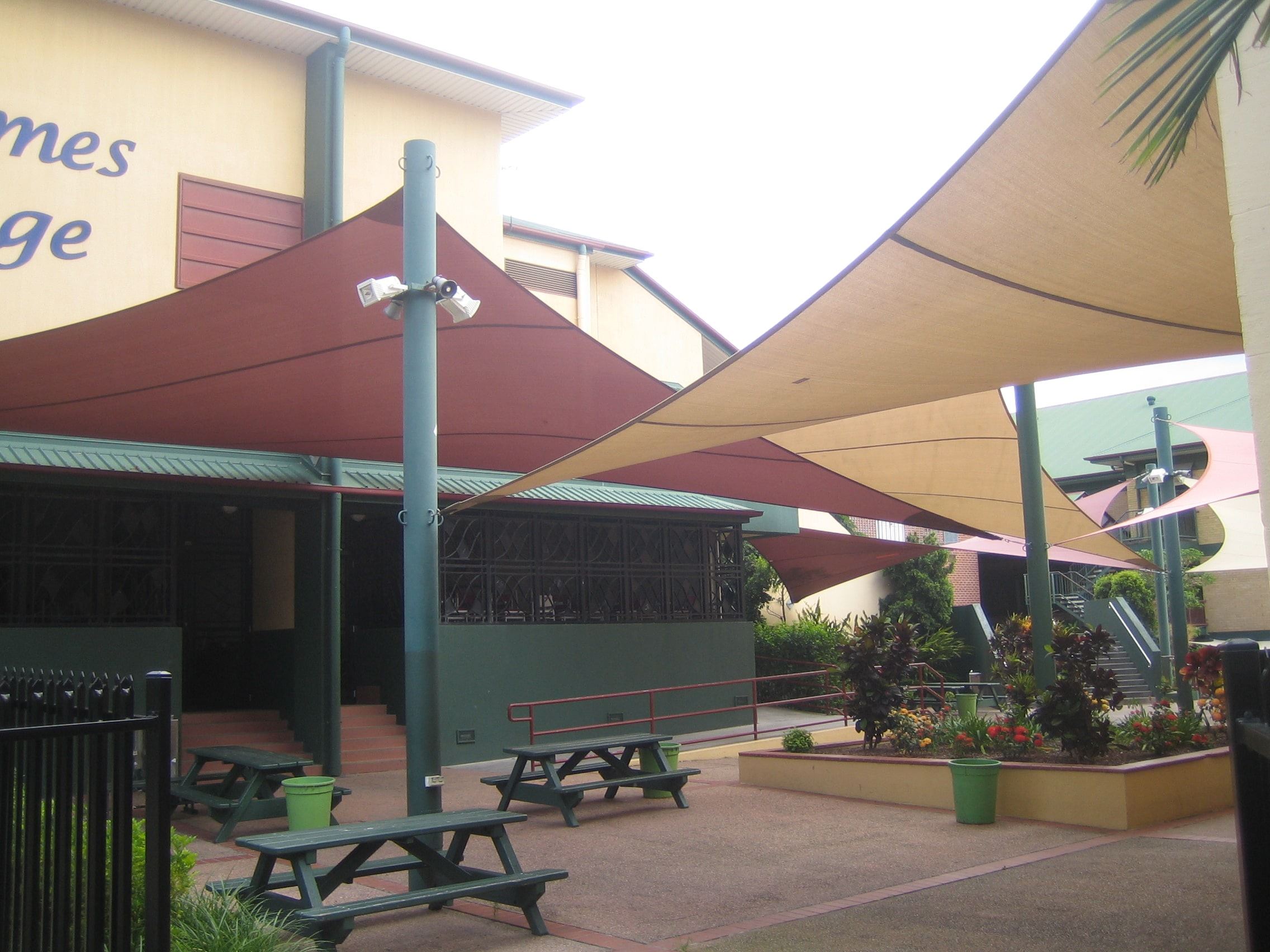 toile d'ombrage extérieur