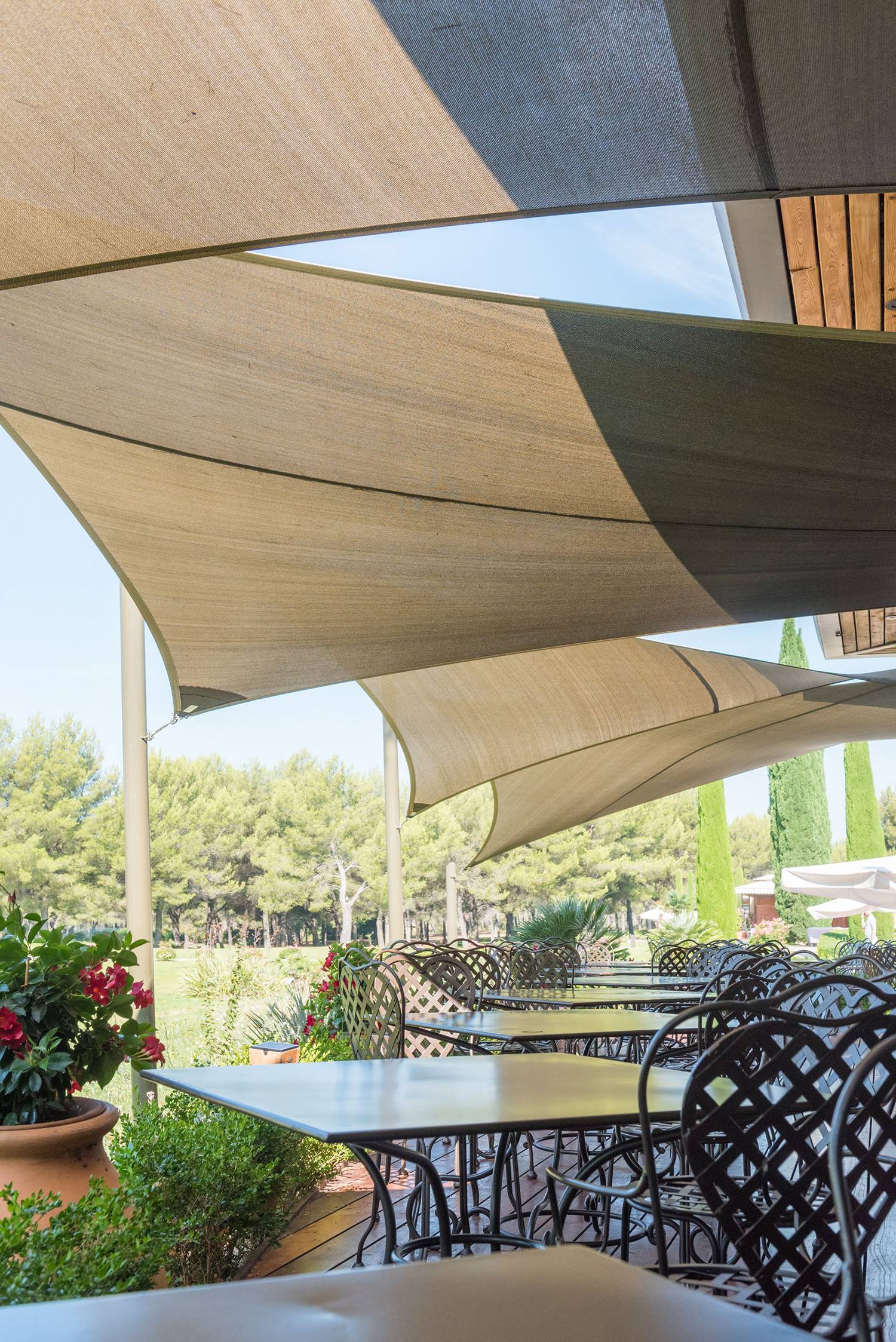 voile d'ombrage pour hotel