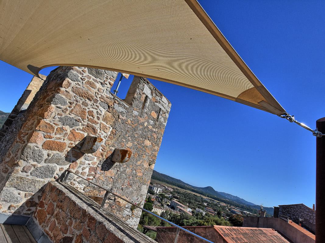 toile d'ombrage extérieur