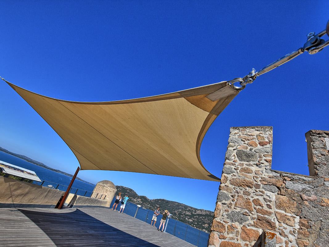 toile d'ombrage extérieur