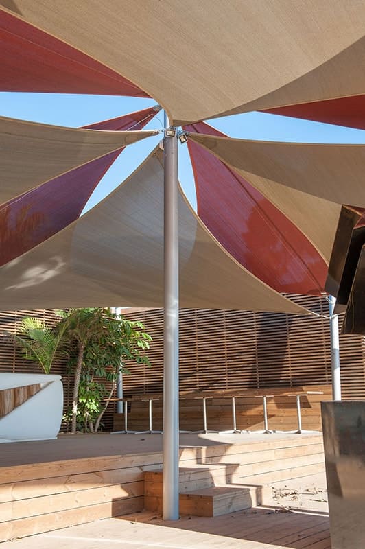 toile d'ombrage sur mesure