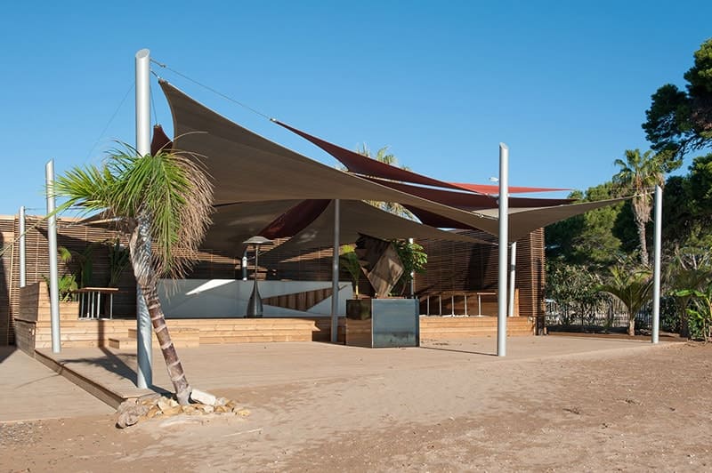 toile d'ombrage sur mesure