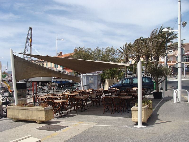 voile pour restaurant