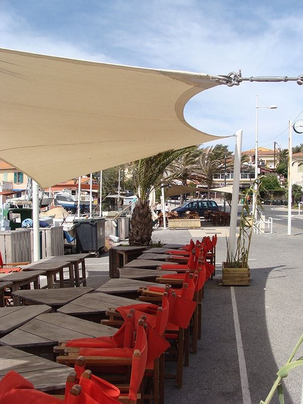 voile pour restaurant