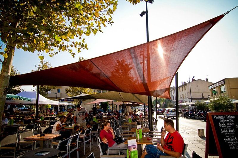 toile d'ombrage pour terrasse