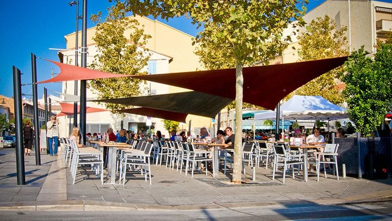 toile d'ombrage pour terrasse