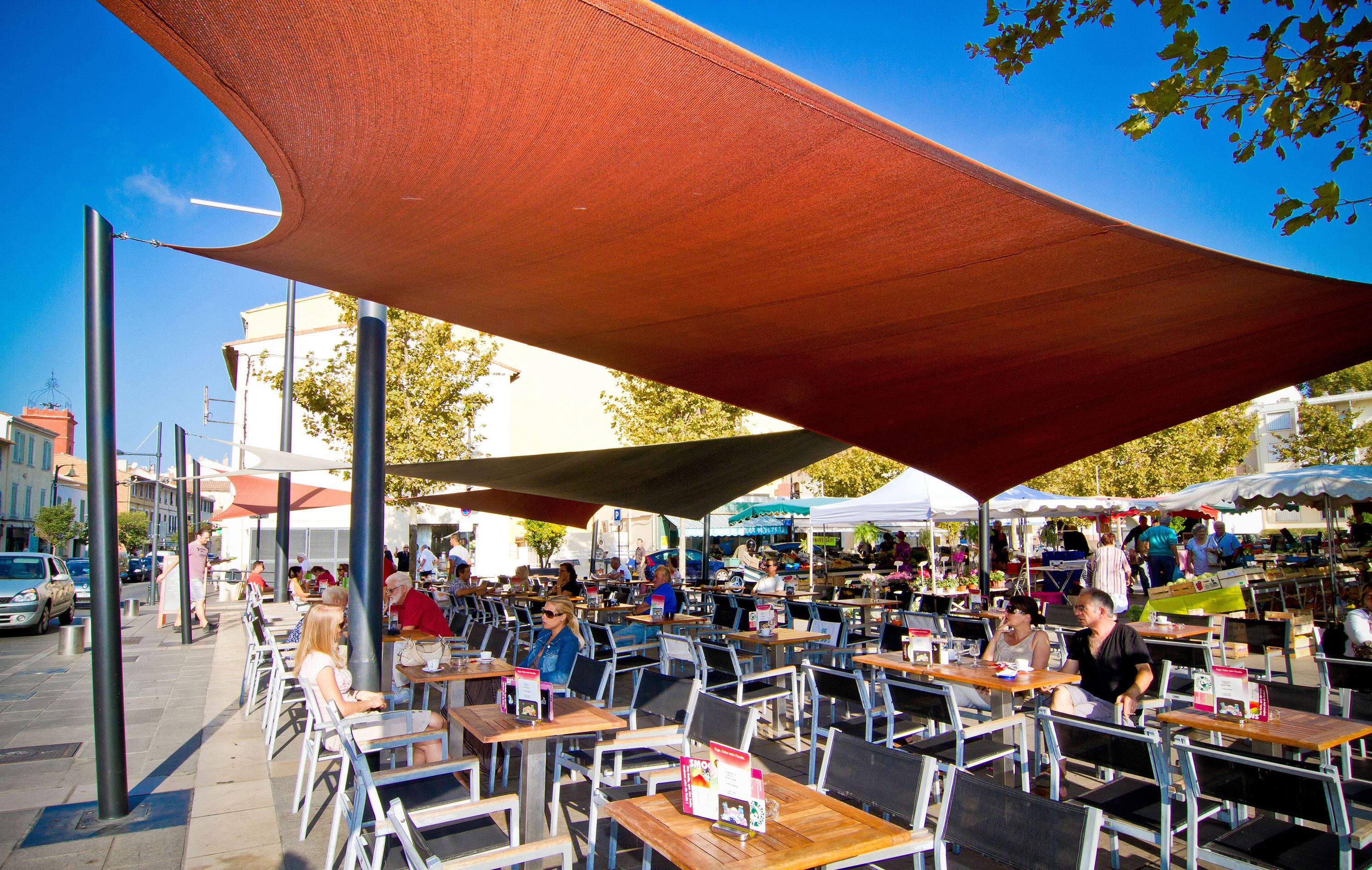 toile d'ombrage pour terrasse