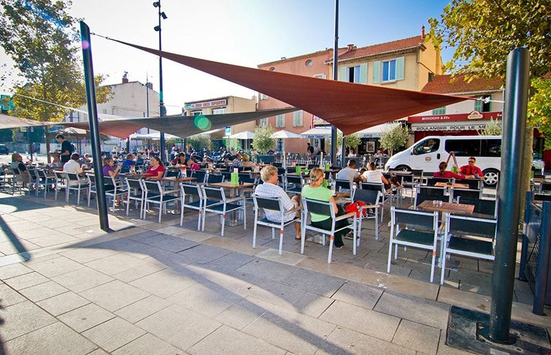toile d'ombrage pour terrasse