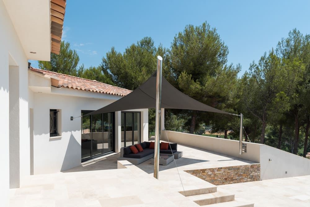 voile d'ombrage sur mesure