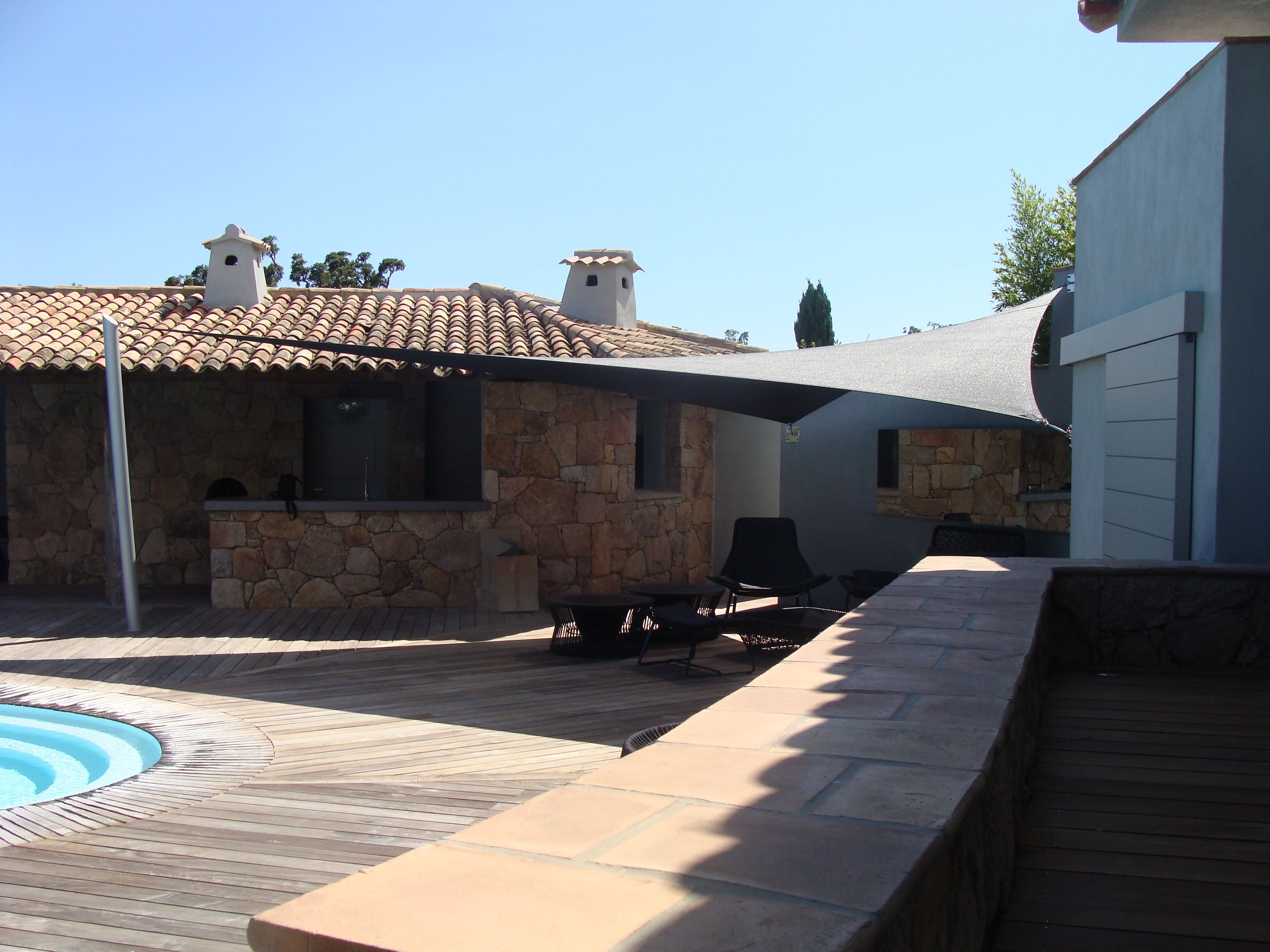 toile d'ombrage pour piscine