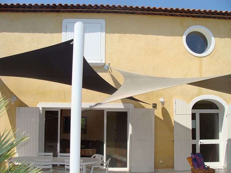 toile d'ombrage sur mesure