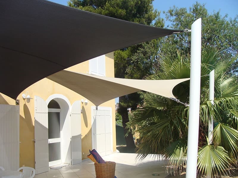 toile d'ombrage sur mesure