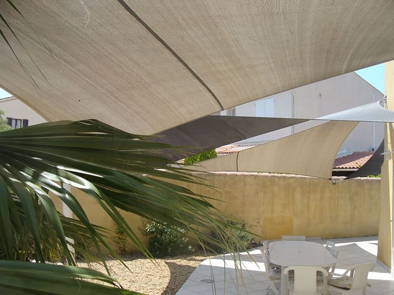 toile d'ombrage sur mesure