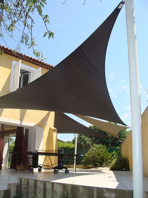 toile d'ombrage sur mesure