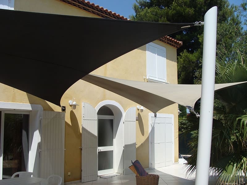 toile d'ombrage sur mesure