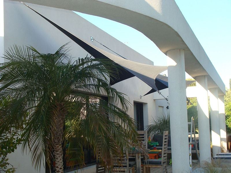 voile d'ombrage sur mesure