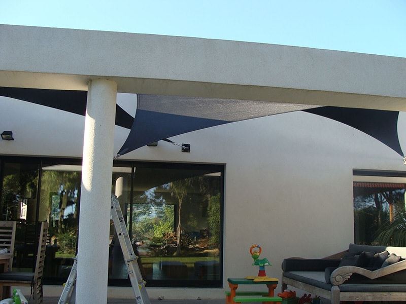 voile d'ombrage sur mesure