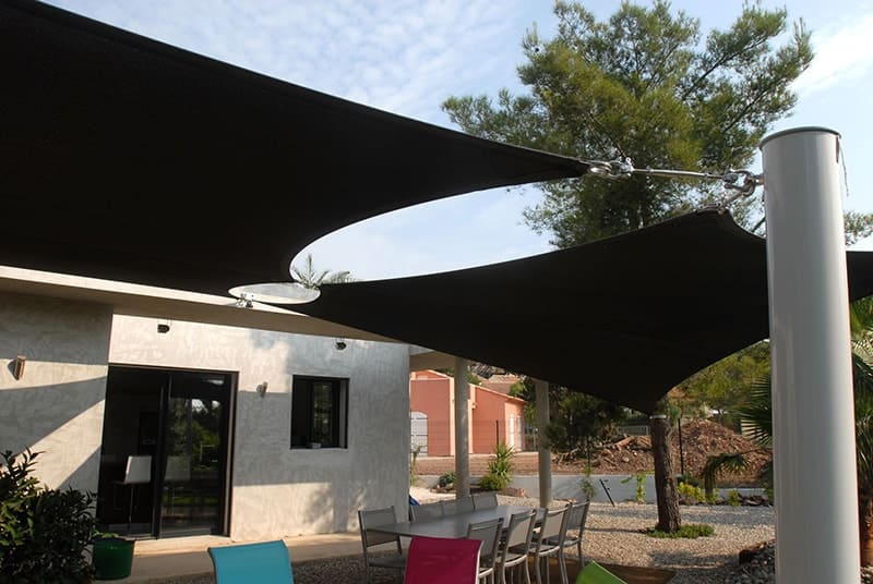 voile d'ombrage pour jardin