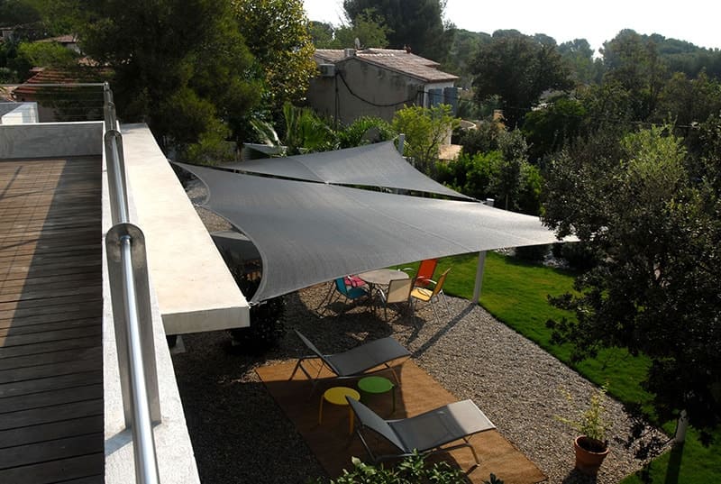 voile d'ombrage pour jardin