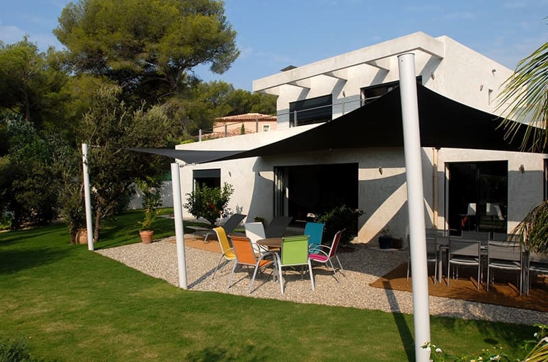 voile d'ombrage pour jardin