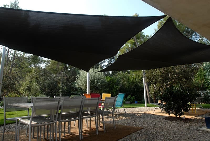 voile d'ombrage pour jardin