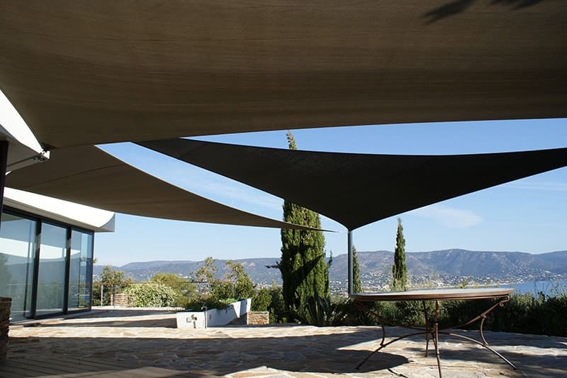 voile d'ombrage pour veranda