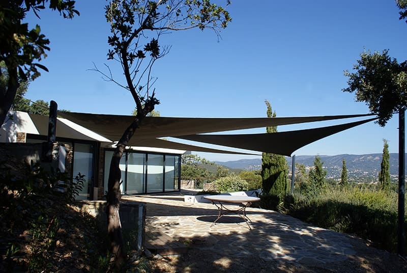 voile d'ombrage pour veranda